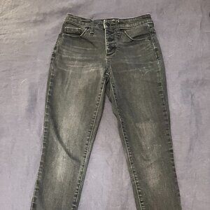 Faded black skinny jeans